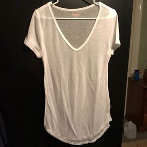 Sheer white tee